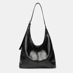 Bolso de hombro hobo negro de gran capacidad mujer vintage shopper bolso de mano