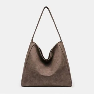 Sac bandoulière vintage grande capacité pour femme sac cabas mode travail quotidien neuf.