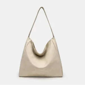 Vintage grande capacité femmes sac à bandoulière élégant cabas fourre-tout décontracté travail