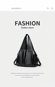 Klassische schwarze weiche Leder Handtasche fur Damen, grosse Kapazitat Retro Tasche.