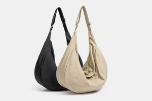 Große kapazität wasserdichte nylon hobo umhängetasche, unisex leichte freizeit schultertasche.