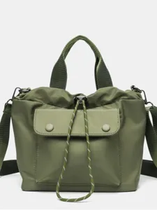 Sac Cabas de Commutateur de Grande Capacité Femmes Tissu Oxford Léger Sac à Main Décontracté Simple Sac Bandoulière Quotidien