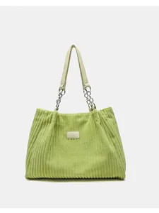 Μεγάλη Χωρητικότητα Κορδωτό Tote Tsanta Gia Gynekes Casual Koreatiko Styl Tsanta Omon Me Alytida Handbag