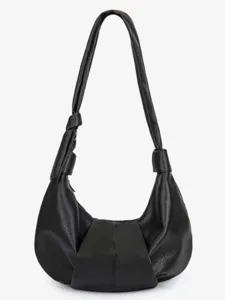 Korean vintage soft leather hobo dumpling shoulder bag casual daily commuter crossbody bag
