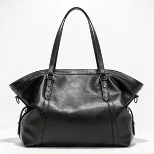 Bolso Tote de Cuero PU de Gran Capacidad para Mujer Vintage Retro Casual Suave Gran Bolso de Hombro Cruzado