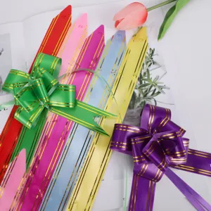 Colorful pull bows for gift wrapping wedding party decoration multicolor ribbon bows set