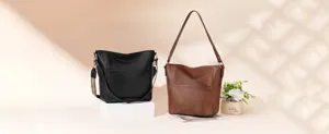 Vintage Damen Umhängetasche aus weichem Leder, große Kapazität Hobo Tasche mit breitem Gurt.