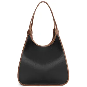 Stylish women colorblock shoulder bag large capacity tote bag elegant handbag for daily use