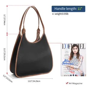 Women colorblock shoulder bag large capacity tote bag stylish handbag with dual handles