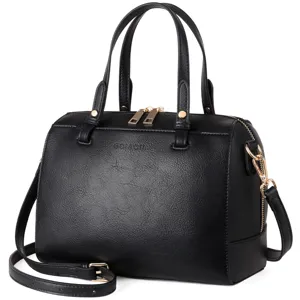 Women PU Leather Tote Bag Vintage Commuter Shoulder Handbag Large Capacity Crossbody Bag