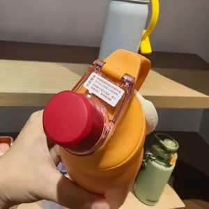 Gobelet isotherme en acier inoxydable avec paille, bouteille d'eau de sport portable.