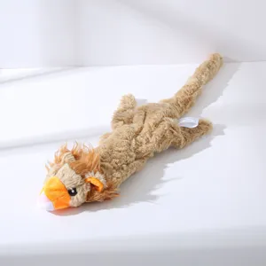 Giocattolo da masticare in peluche per cani animale lungo con squeaker per cuccioli.
