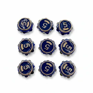 Runde Nummer 5 Harzperle mit Kunstperle, perfekt für handgemachten DIY-Schmuck und Accessoires.