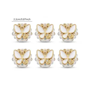 Cuentas de resina de mariposa para joyeria DIY y decoracion de boligrafos accesorio.