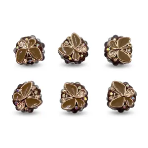 Cuentas de resina de mariposa pesadas para joyería DIY y accesorios de decoración de bolígrafos.