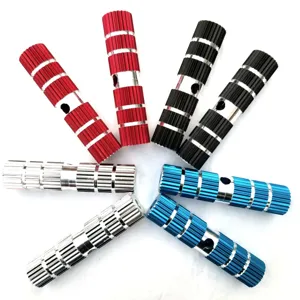 Aluminium Fahrrad Stunt Pegs 100mm feste Hinterachse Fußstütze Radfahren Zubehör Farbdetails.