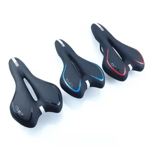 Selle de vélo ergonomique en gel siège VTT confortable coussin respirant noir