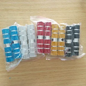 Aluminum alloy bicycle pegs, durable rear foot rests, mountain bike stunt foot pedals.