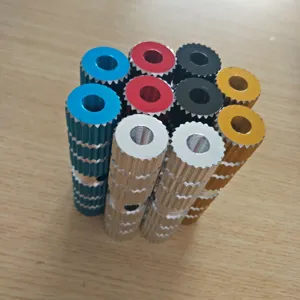 Aluminum alloy bicycle stunt pegs, lengthened bike foot rests, colorful mountain bike parts.