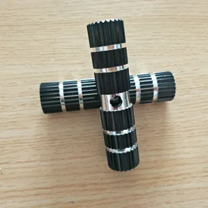 Aluminium alloy bicycle stunt pegs solid rear foot rest extended mountain bike pedals