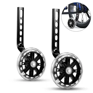 Ruedas de entrenamiento para bicicleta infantil ruedas intermitentes soporte ajustable
