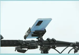 Supporto per telefono da bicicletta in lega di alluminio manubrio moto supporto metallo