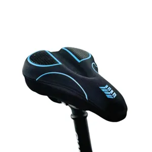 Vue détaillée de la housse de selle de vélo en silicone épais pour VTT confortable.