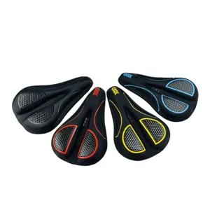 Housse de selle de vélo en silicone épaissi coussin de gel souple pour accessoires VTT.