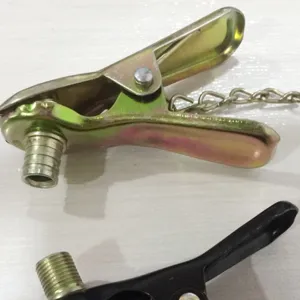 Bicycle air pump nozzle metal clip adapter replacement part for Schrader and Presta valves.