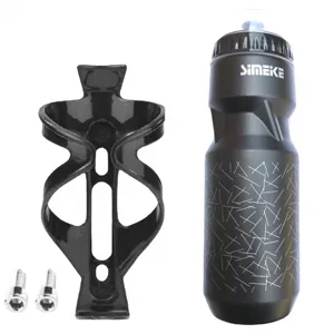 750ml Borraccia per Bici e Portaborraccia Set per Mountain Bike Bottiglia con Viti