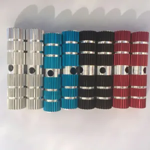 Aluminium Fahrrad Fußrasten Set, 100mm Stunt Pegs für Mountainbikes, farbiges Zubehör.