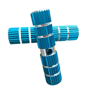 Aluminium alloy bicycle stunt pegs mountain bike rear axle foot rest solid design blue color