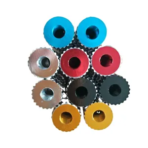 Aluminum alloy bicycle stunt pegs, colorful bicycle foot pedals, mountain bike rear axle pegs.