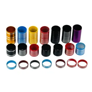 Spessori serie sterzo MTB in alluminio, rondelle colorate per forcella anteriore bici.