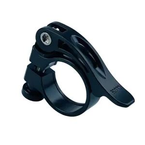 Black aluminum alloy bicycle seatpost clamp quick release mountain road bike seat clamp