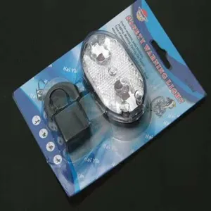 Feu d'avertissement de sécurité pour vélo LED clignotant accessoire avec support vélo