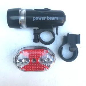Kit de feux avant et arrière de vélo LED étanche lampe de poche cyclisme accessoire extérieur