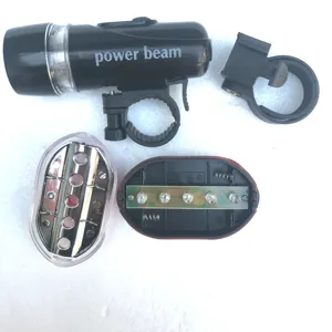 Kit de components de lampe de poche LED pour velo avant et arriere pour cyclisme en plein air.