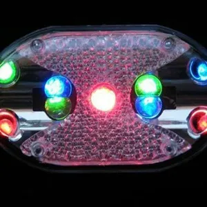 Feu Arrière de Vélo 9 Modes de Clignotant LED VTT Veilleuse de Sécurité Lampe de Cyclisme de Nuit