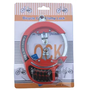 Bicycle combination clamp lock mountain bike folding U lock secure horseshoe lock safety