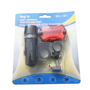 Ensemble éclairage vélo LED avant et arrière imperméable lampe de poche cyclisme principal