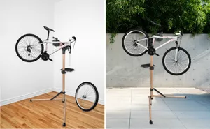Einstellbarer fahrradreparaturständer robuster stahl arbeitsständer für werkstatt und zu hause.