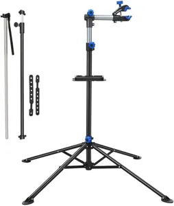 Mountain bike repair stand heavy duty bicycle workbench adjustable height maintenance rack with tool tray