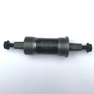Eje de pedalier sellado para bicicleta de montaña, diseño de rodamiento cuadrado con tornillos.
