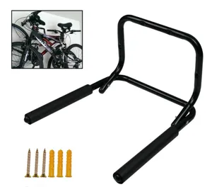 Opvouwbare fiets muurbeugel voor binnen, stevige metalen fietsenhaak voor garage opberging.