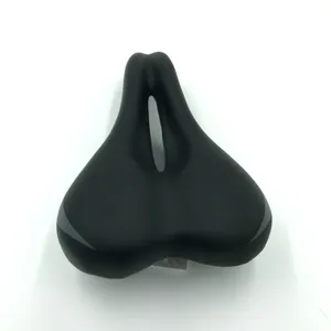 Comfortabel breed fietszadel met ergonomisch hol ontwerp, ideaal voor mountainbikes en fietsen.