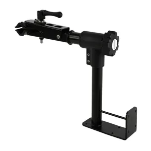 Supporto per riparazione bici in metallo nero staffa da parete morsetto attrezzi bici