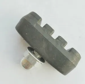 Patin de frein V-brake pour vtt bloc de rechange avec boulons et écrous pour cyclisme vélo.