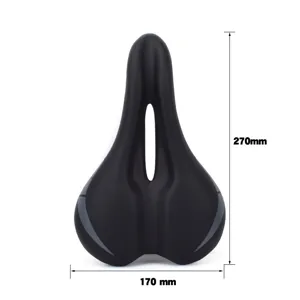 Ergonomisch fietszadel met ademend hol ontwerp voor comfortabel en plezierig fietsen onderweg.