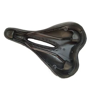 Ergonomisch hol fietszadel van duurzaam leer met stevige rails voor comfortabele fietstochten.